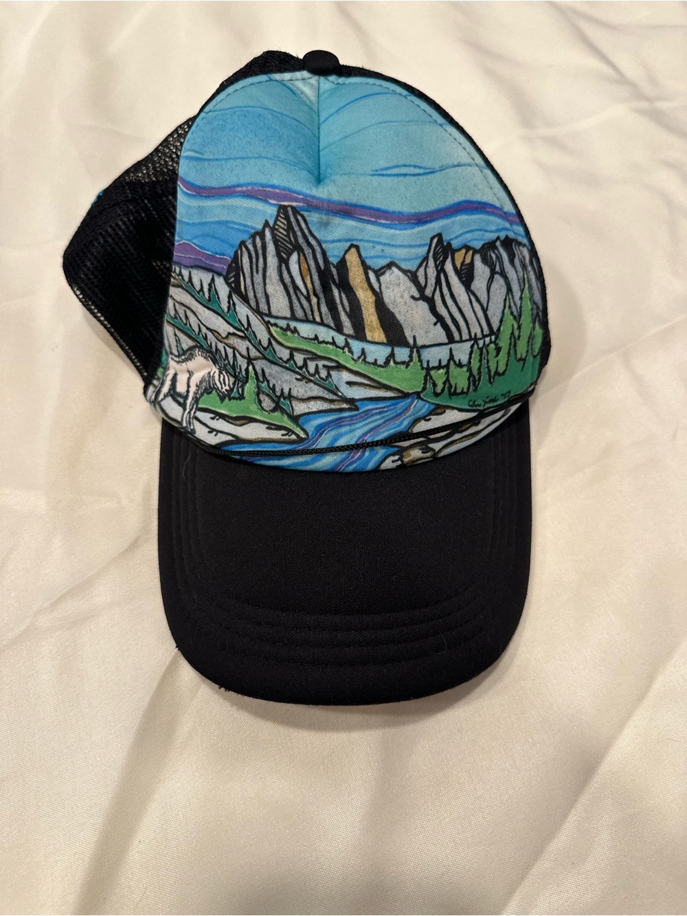 Mountain Landscape Trucker Hat